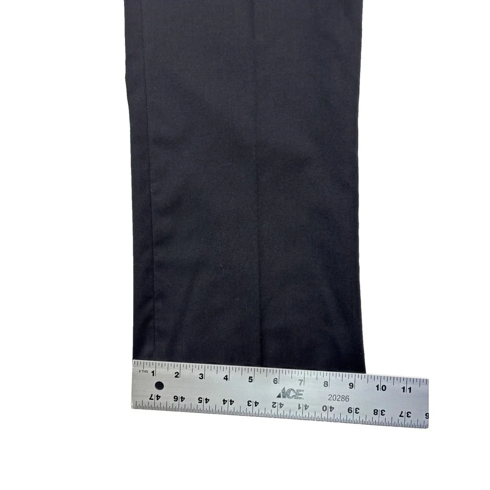New Jos A Bank 36R Black Dress Suit Pants Trouser Pleated High Waisted Unhemmed